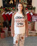 PatPat Family Matching Christmas Pajamas Gingerbread Print Khaki
