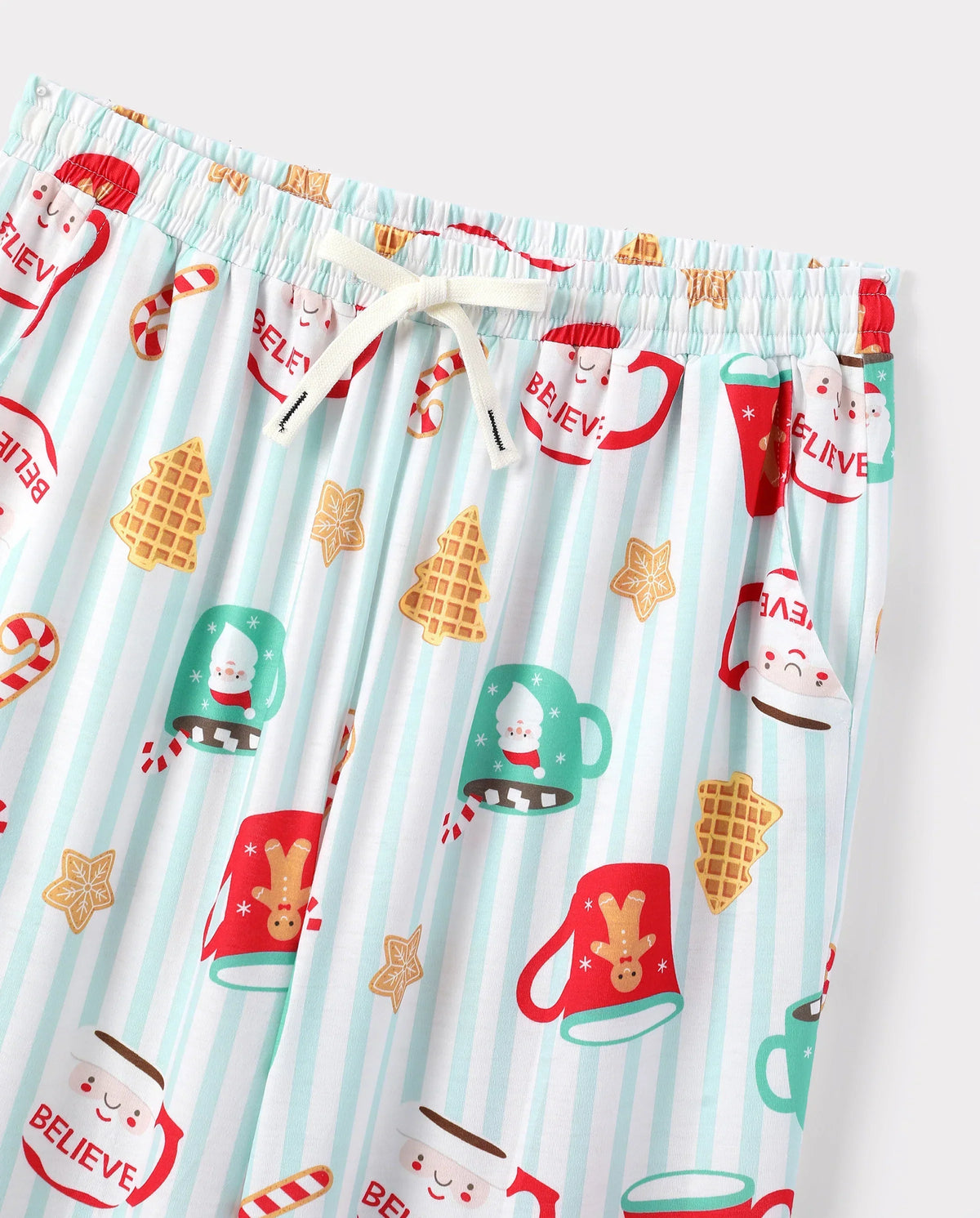PatPat Family Matching Christmas Pajamas Mug Print Green