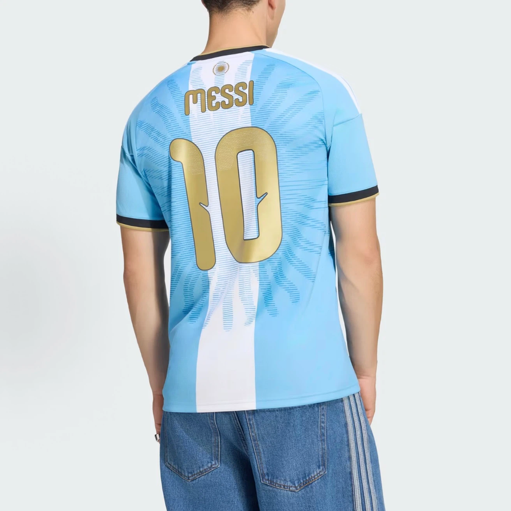 Messi 26 Fan Version Soccer Jersey, Slim Fit Crew Neck Short Sleeve, Quick Dry, Sweat Wicking Football Shirt