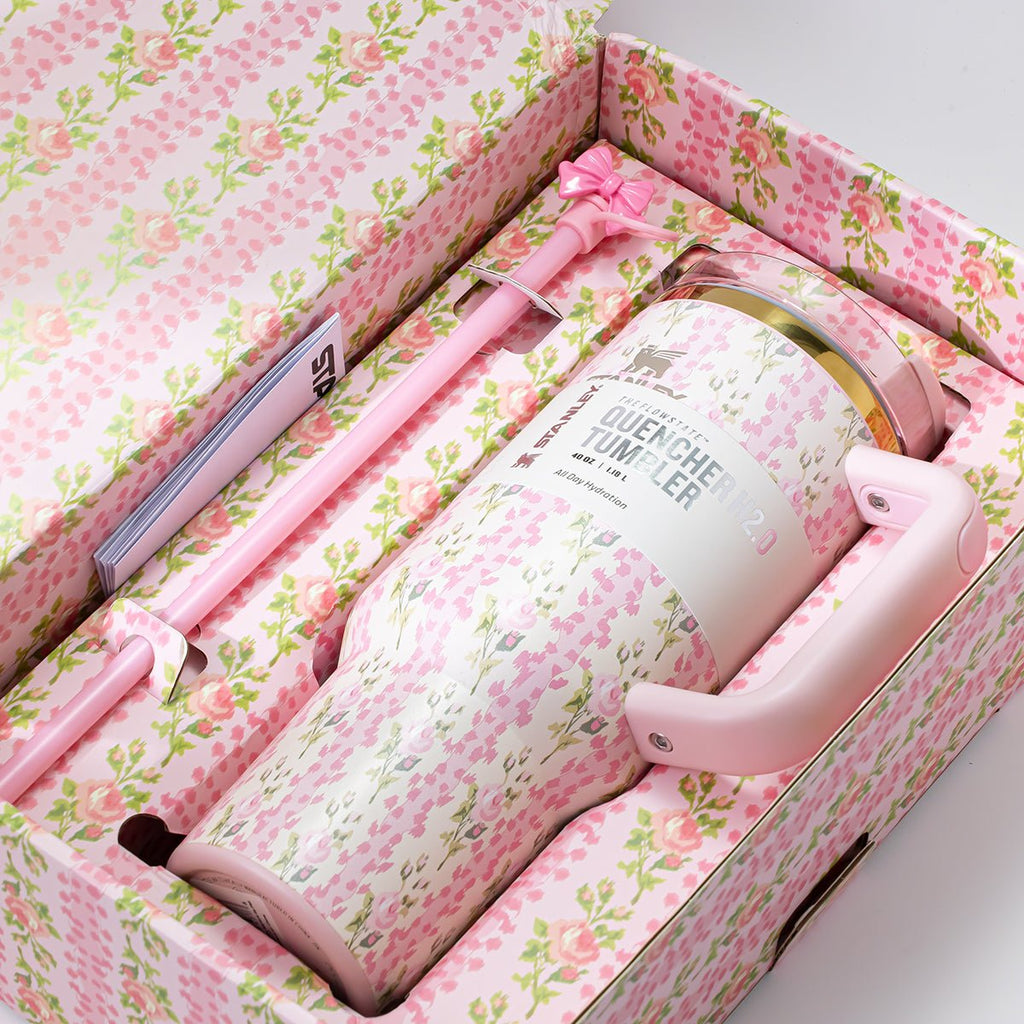 Stanley x LoveShackFancy Large Capacity Insulated Tumbler with Straw